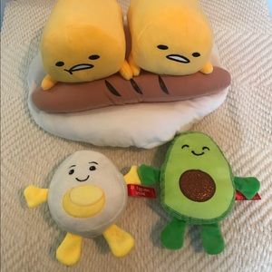 3 plushies